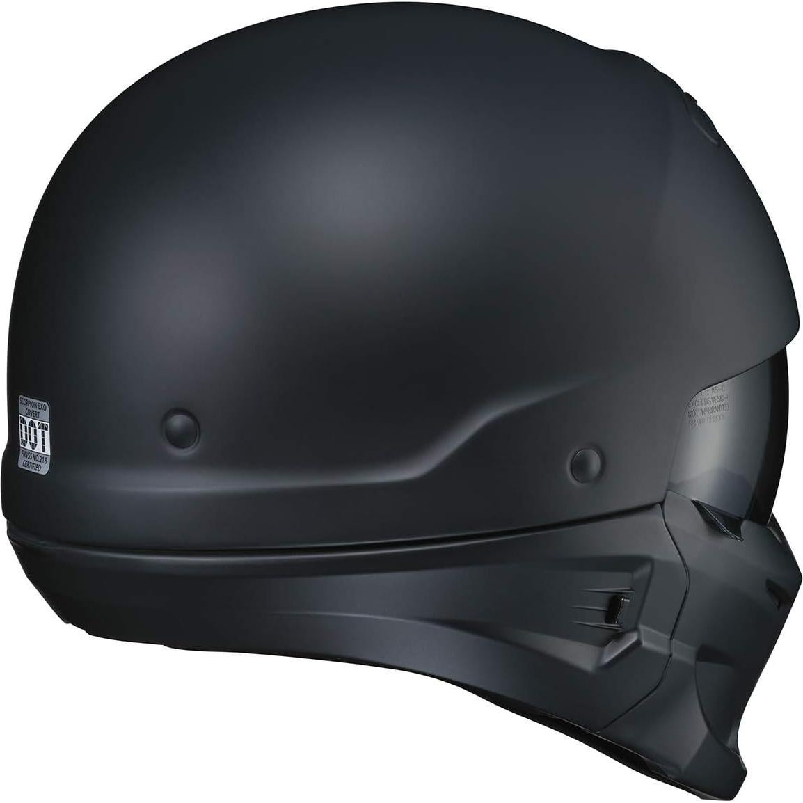 Casco de Motocicleta ScorpionEXO Exo Covert Negro Mate XL