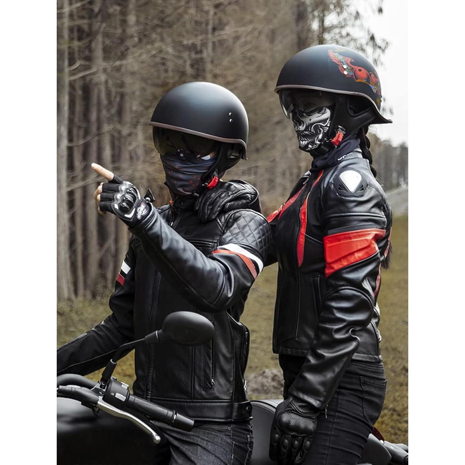 Casco Retro FVCNGP 285928 Negro Brillante Mediano