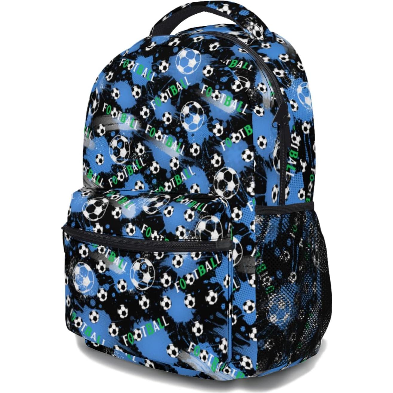 Mochila Escolar Azul Niños Niñas 44x32x15cm Ligera Duradera