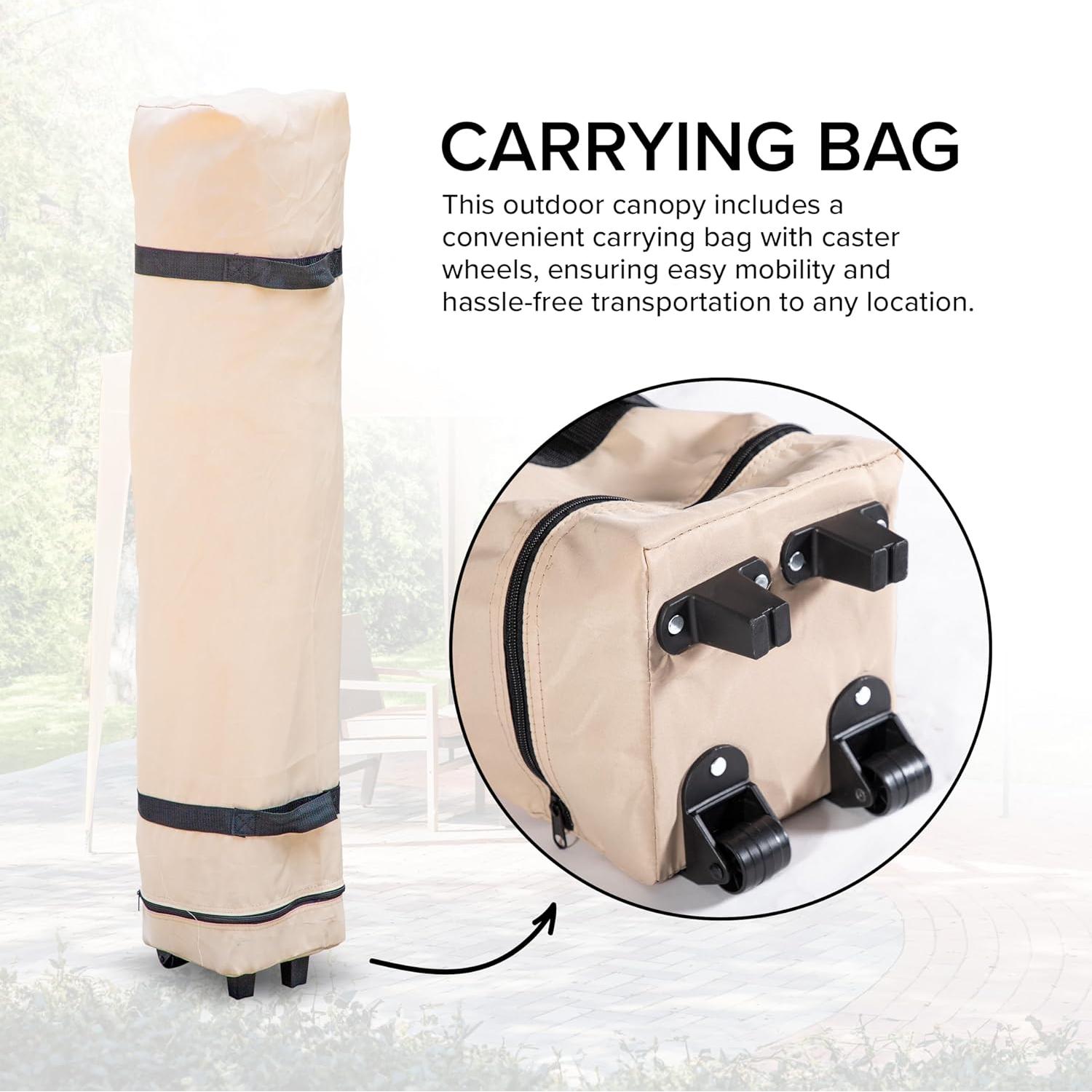 Toldo Portátil Muebles de América 3.05m x 3.05m Beige