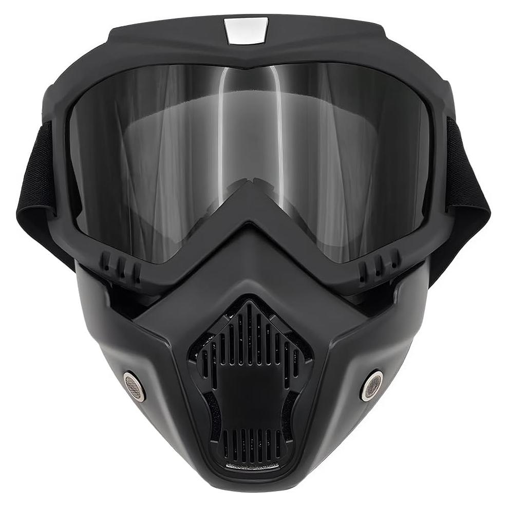 Gafas de casco de motocicleta SHMZK marrón oscuro a prueba de viento