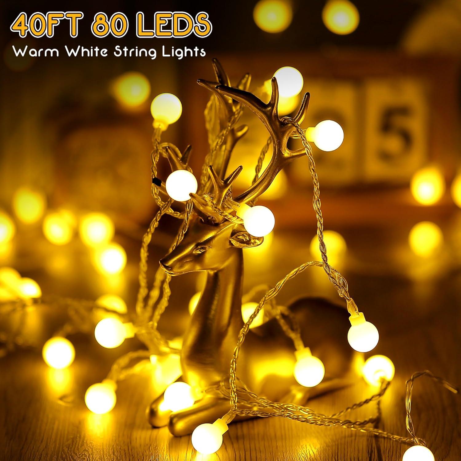 Luces LED de Carpa Canopy Hohean 12m 80 LEDs Impermeables