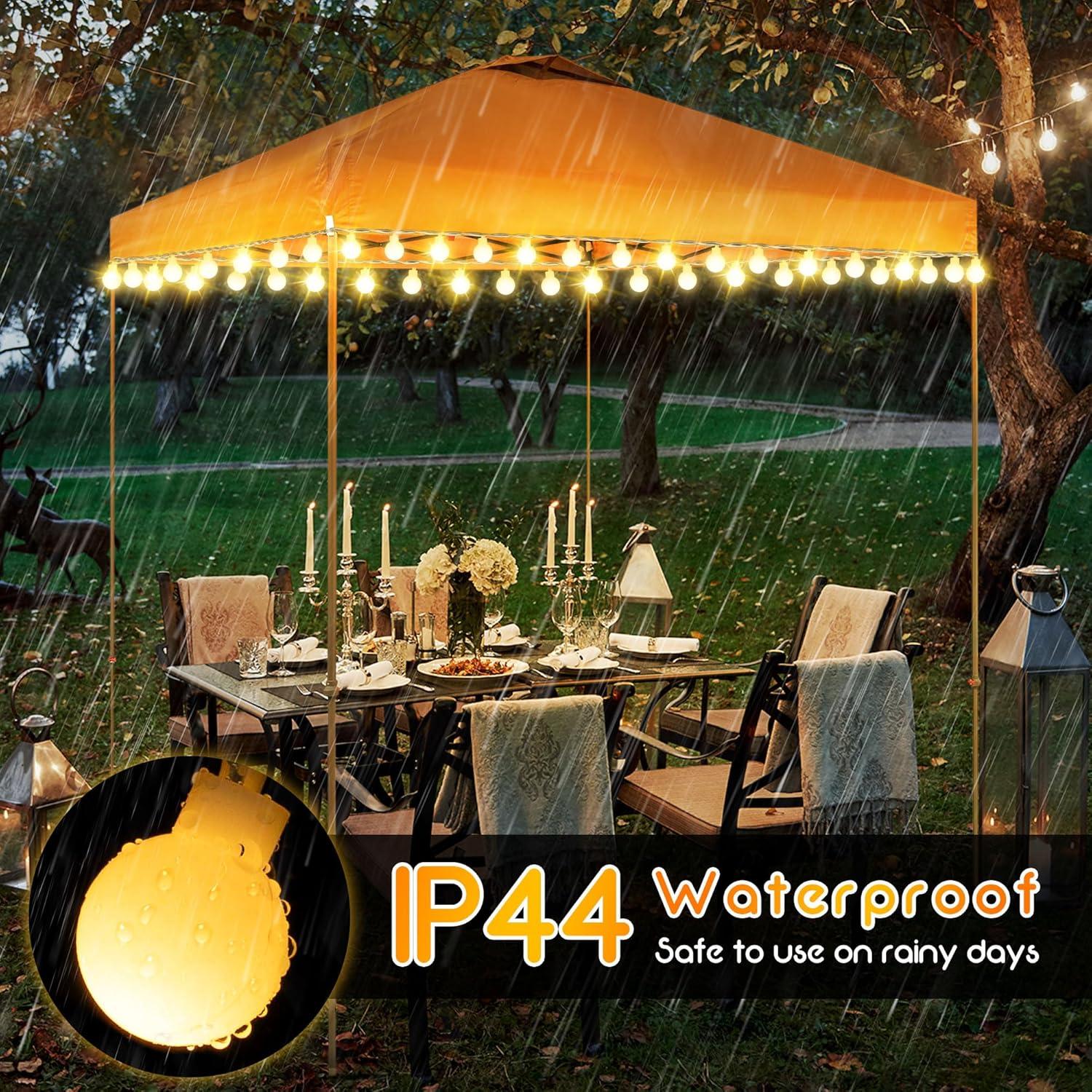 Luces LED de Carpa Canopy Hohean 12m 80 LEDs Impermeables