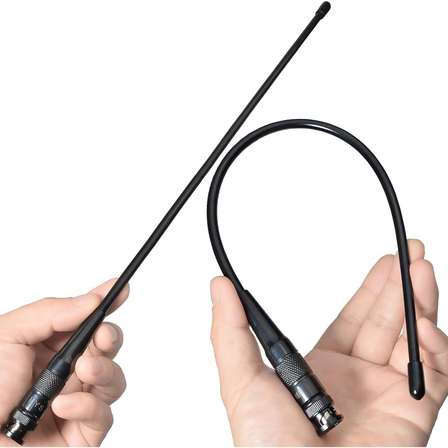 Antena HYS BNC 38.86cm UHF 462-467MHz para Walkie Talkie