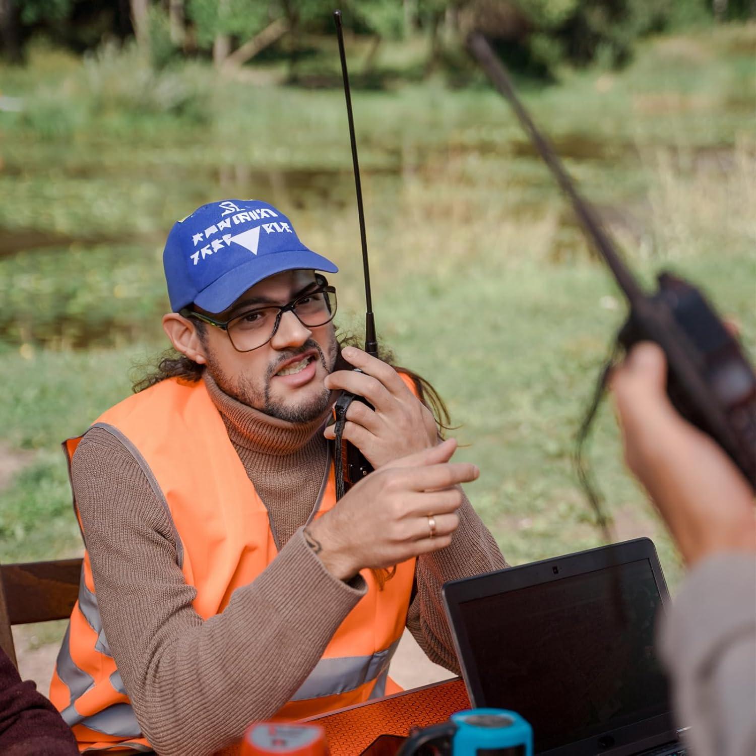 Antena HYS BNC 38.86cm UHF 462-467MHz para Walkie Talkie