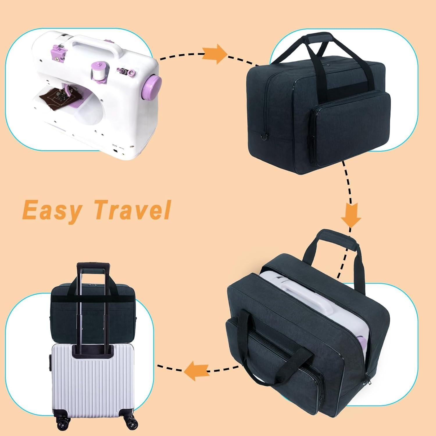 Funda de Transporte para Máquina de Coser Universal XH005 - Negra