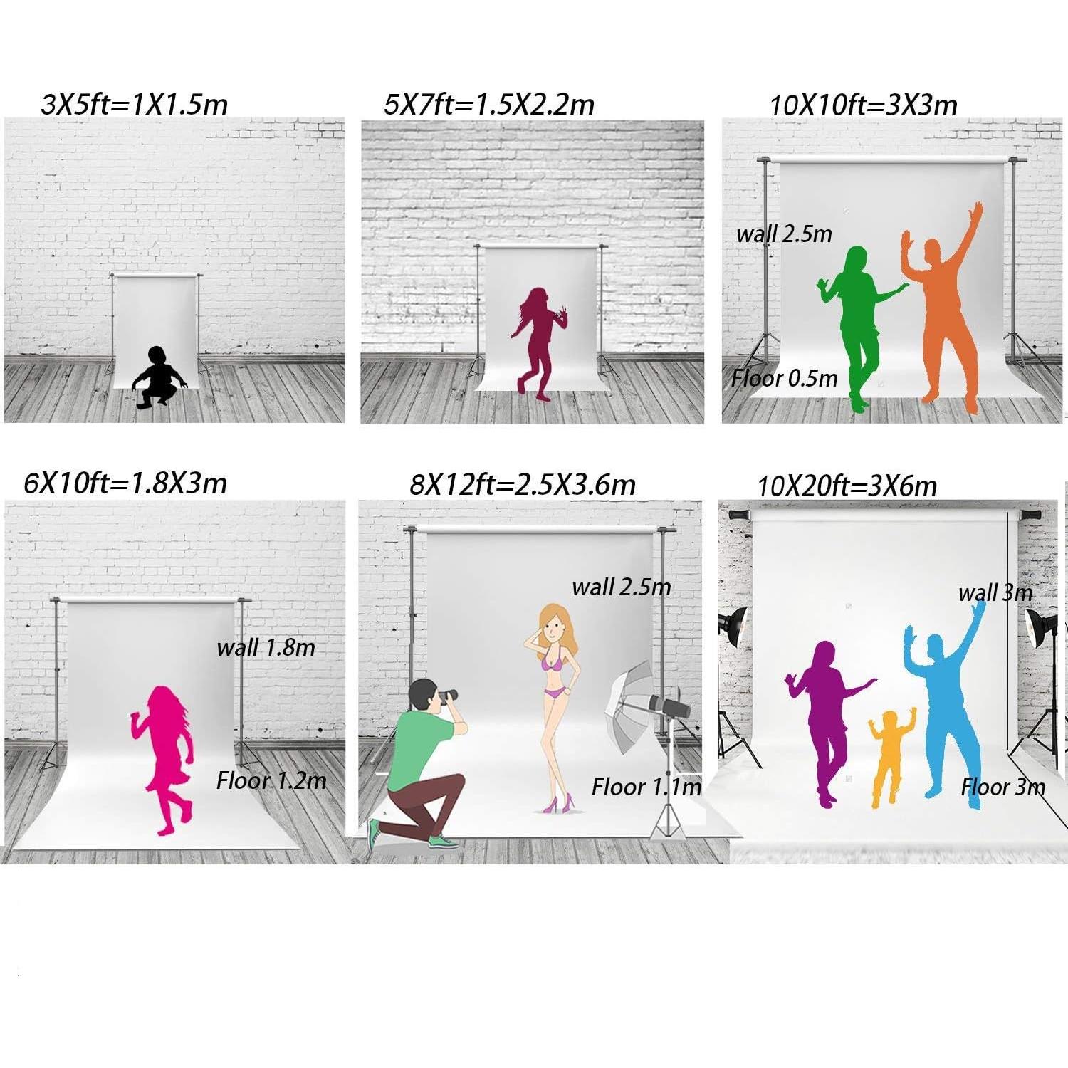 Fondo de Fotografía Vinilo AIIKES Ladrillo Negro 1.8x1.2m