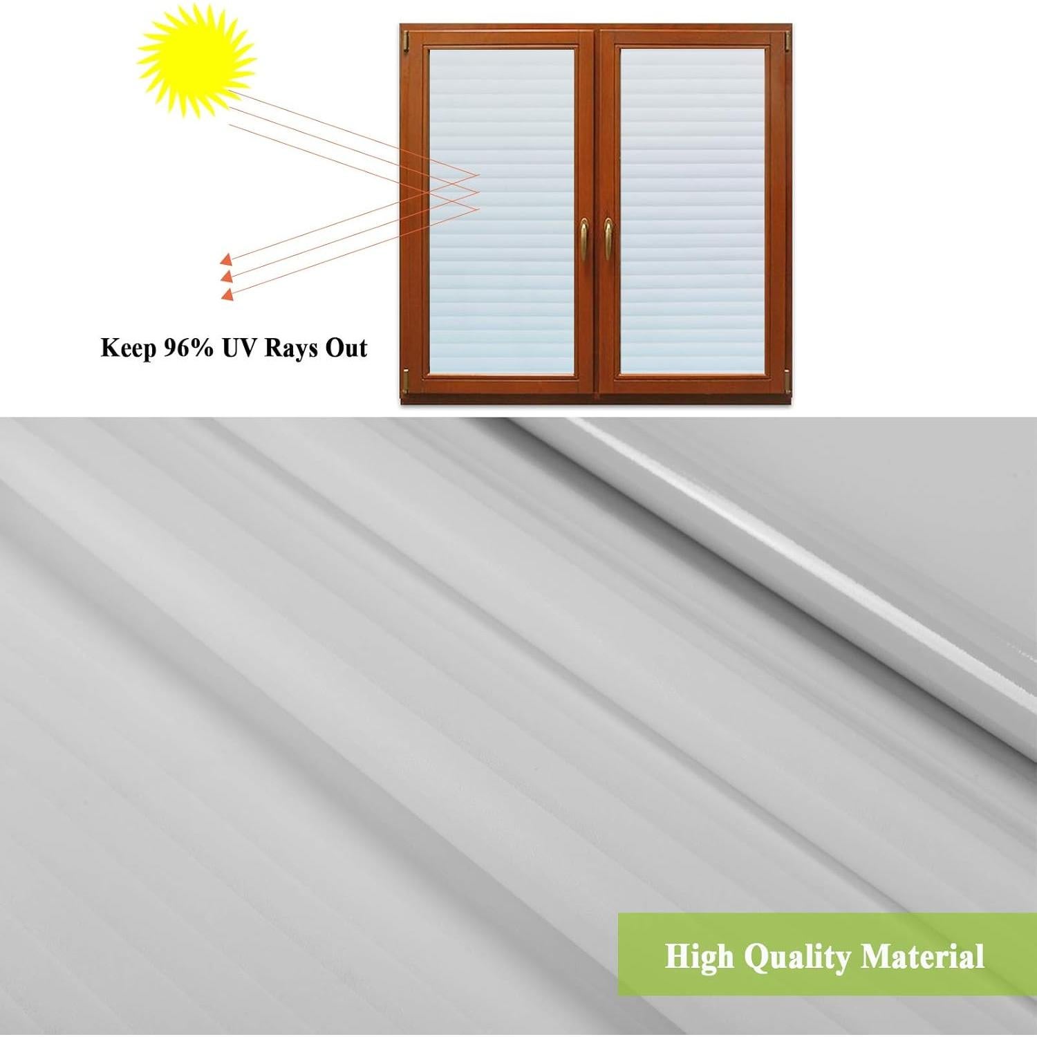 Película de Ventana Mikomer 44.5x200 cm Anti UV Privacidad