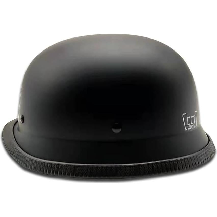 German Style Motorcycle Helmet, Thin Skull Cap Half Helmet for Adult Men Women, Novelty DOT Half Shell Helmet, Retro Half Face Helmet for Cruiser Scooter Chopper, DOT Approved