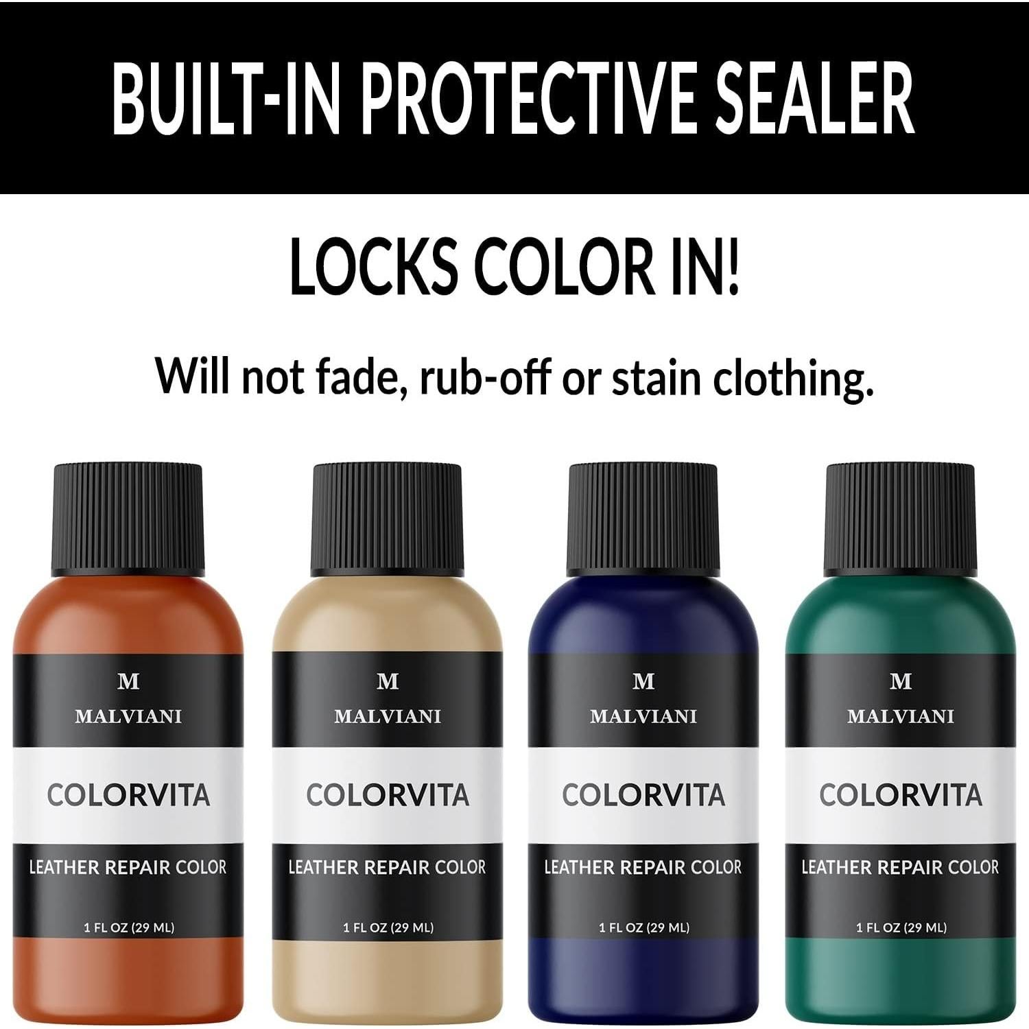 Restaurador de Color para Cuero MALVIANI Beige 28 g - Rápido y Efectivo