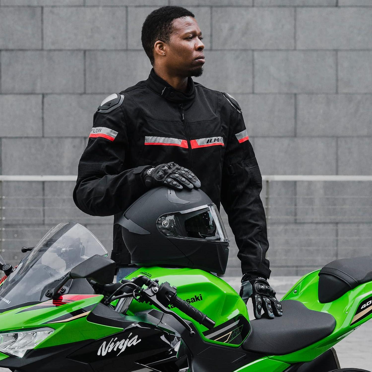 Casco Modular ILM WS206 Negro Mate Mediano Doble Visor