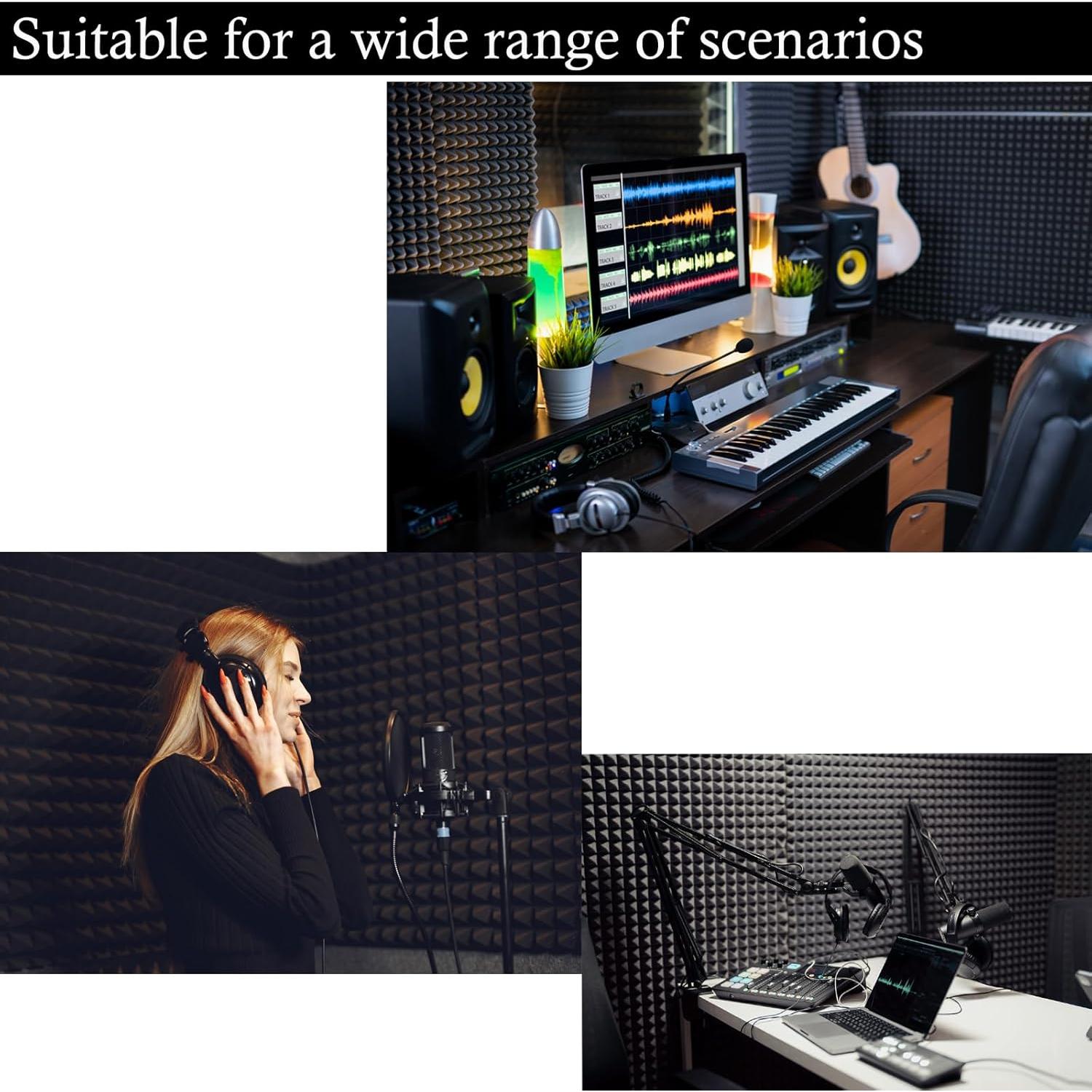 Paquete de Espuma Acústica 121.9x61x5.1 cm Aislante Sonido