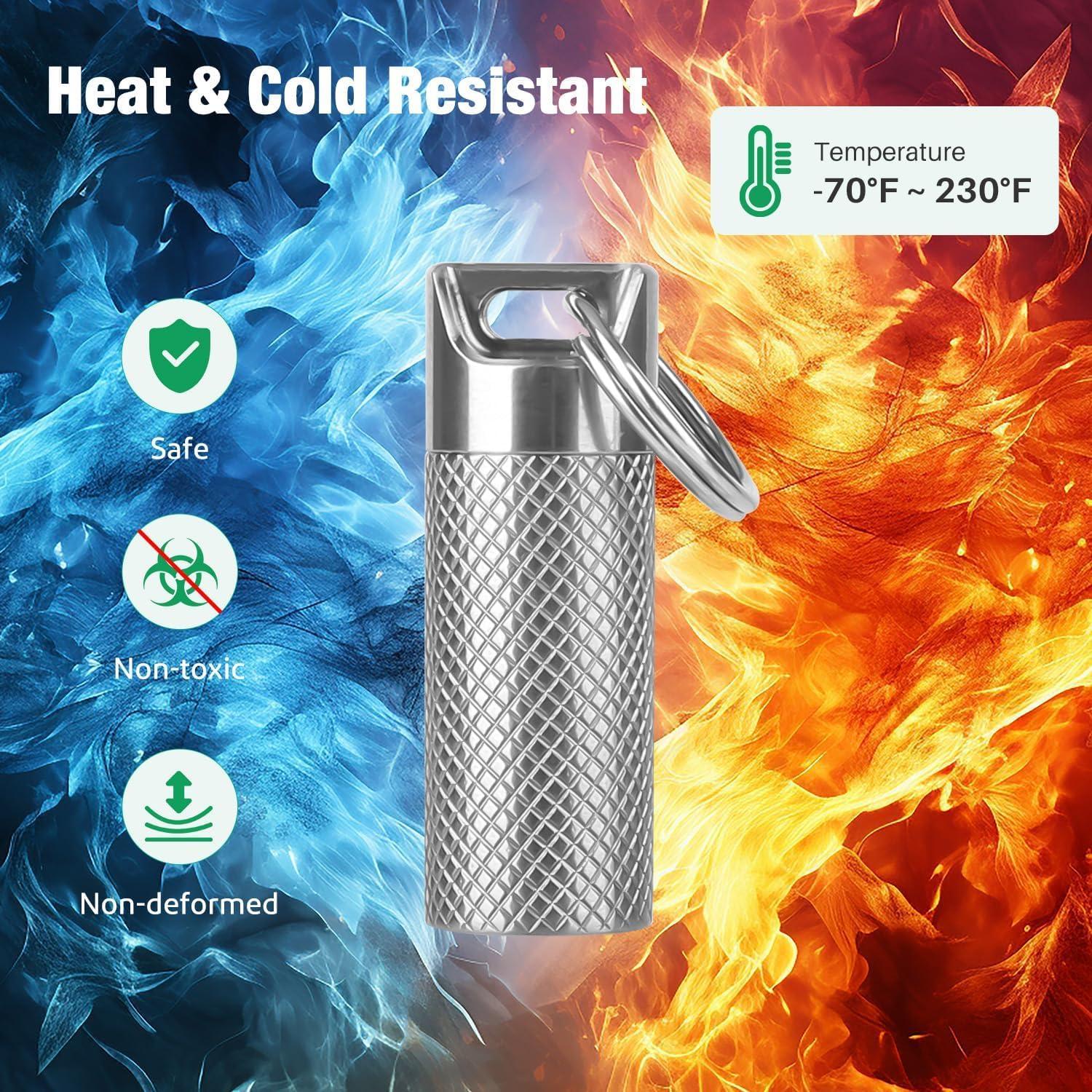 Contenedor de Píldoras Mini Opret de Titanio Impermeable