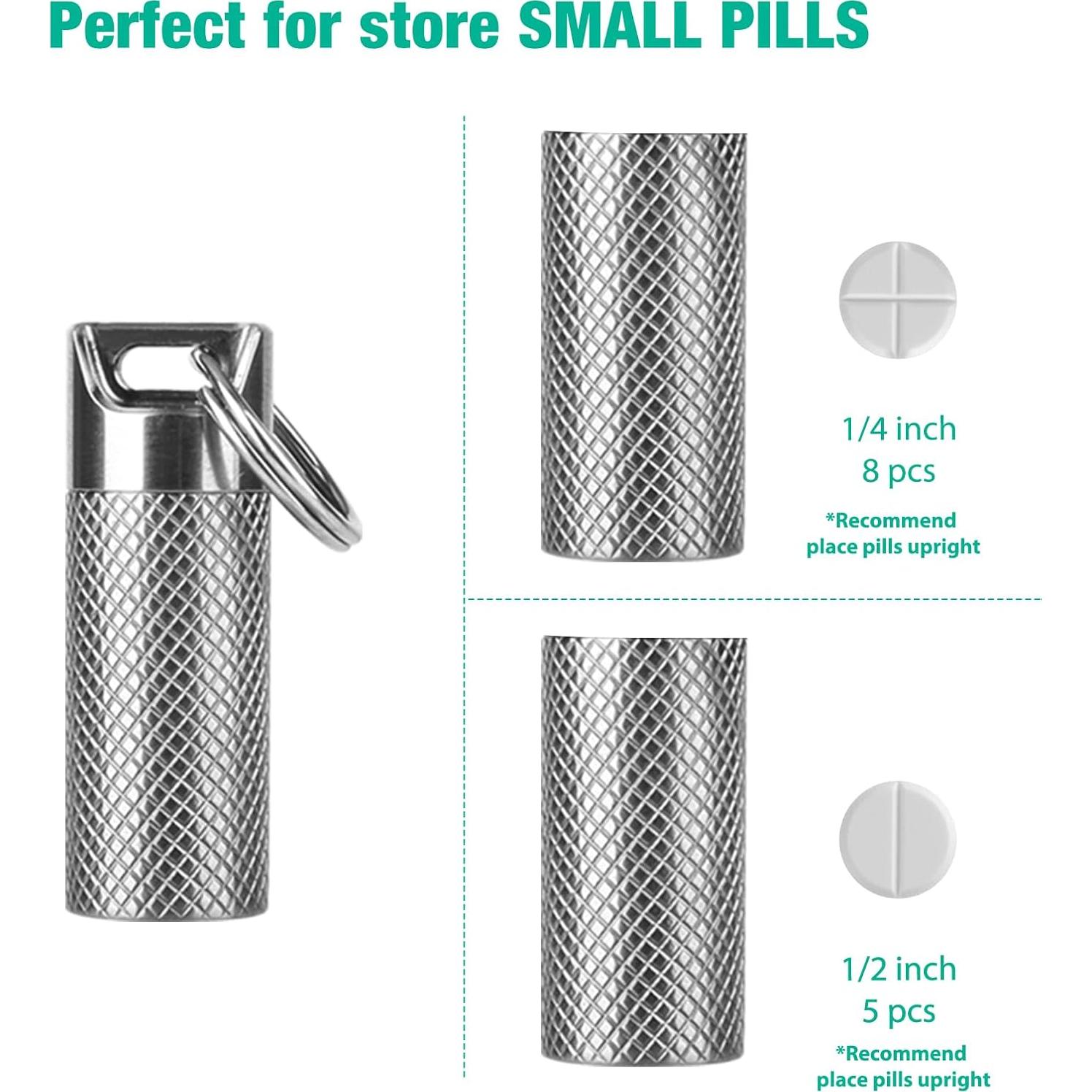 Contenedor de Píldoras Mini Opret de Titanio Impermeable