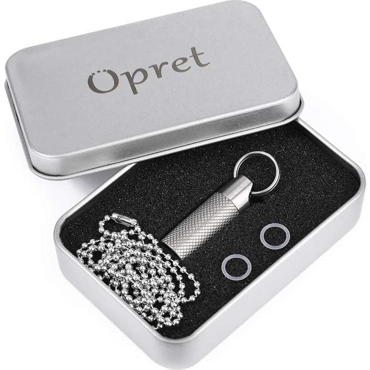 Contenedor de Píldoras Mini Opret de Titanio Impermeable