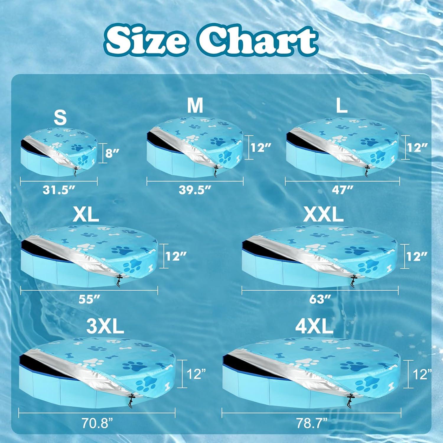 Cubierta de piscina redonda Rypet 3XL impermeable azul