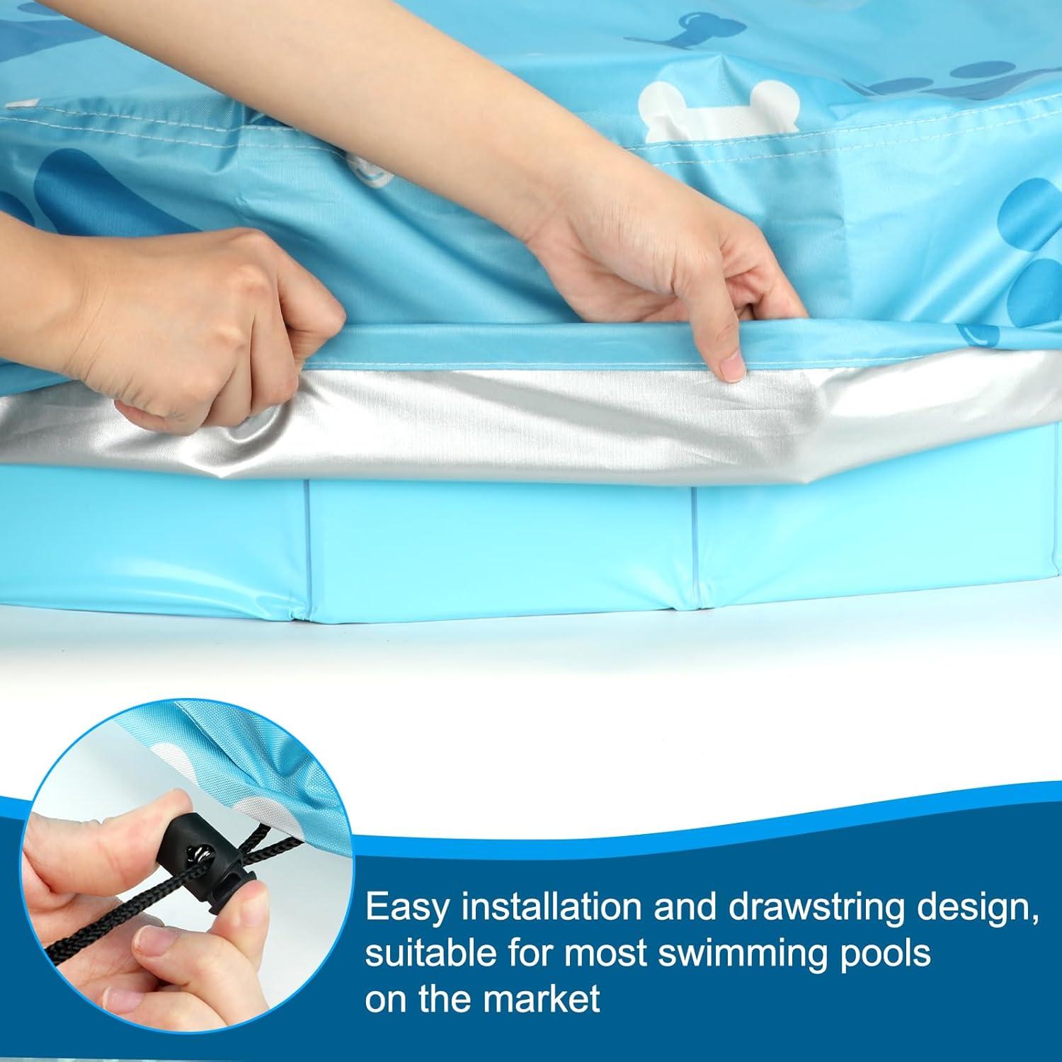 Cubierta de piscina redonda Rypet 3XL impermeable azul