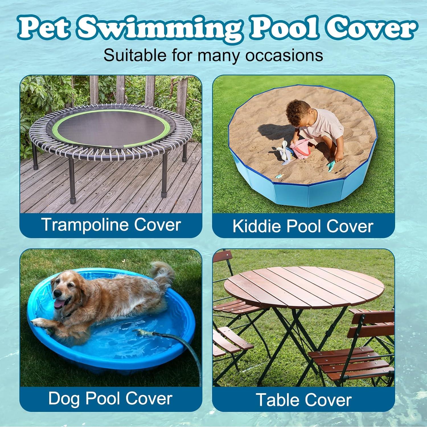 Cubierta de piscina redonda Rypet 3XL impermeable azul