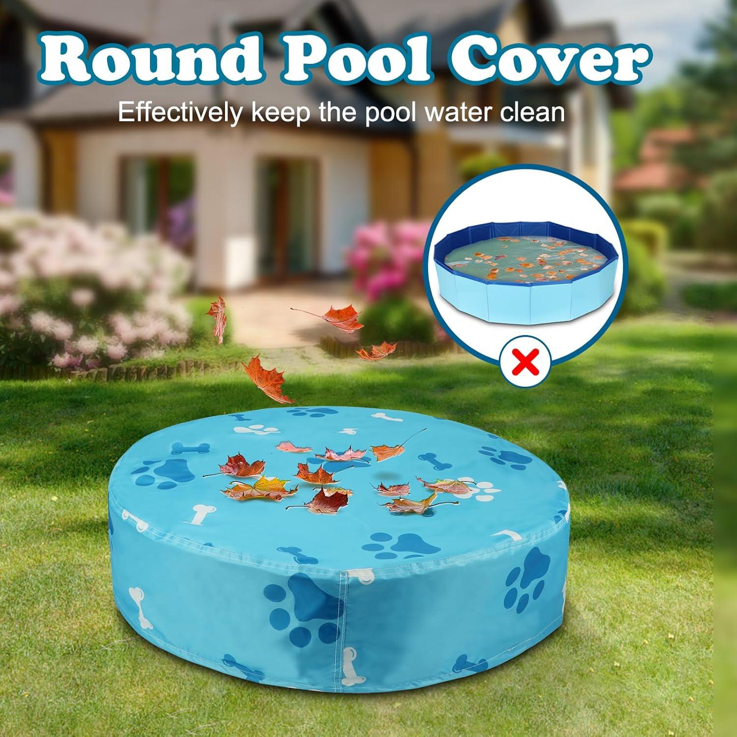Cubierta de piscina redonda Rypet 3XL impermeable azul