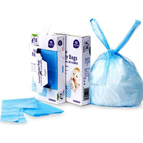 Bolsas Desechables para Pañales Dergik, 180 Unidades, Azul