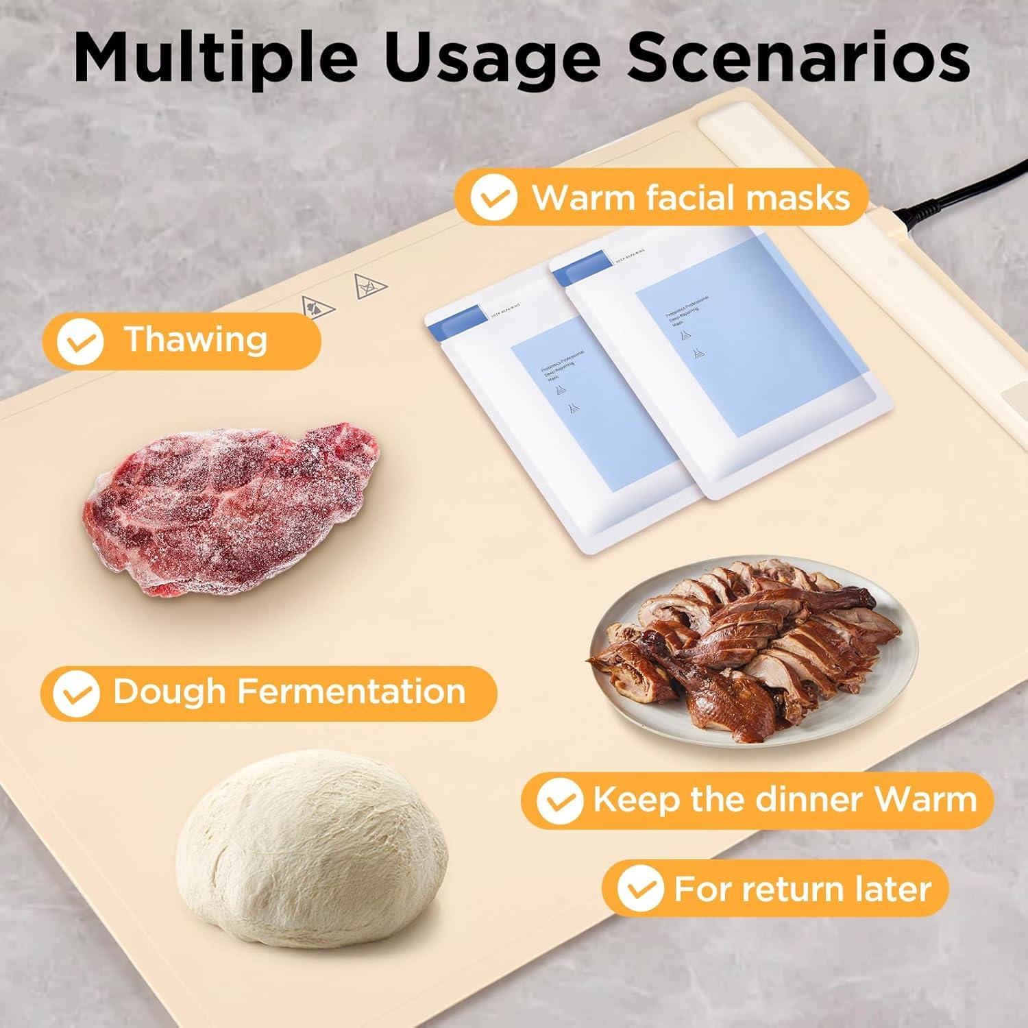 Bandeja Calentadora Eléctrica Bakeway 61.5x40.1cm Ajustable