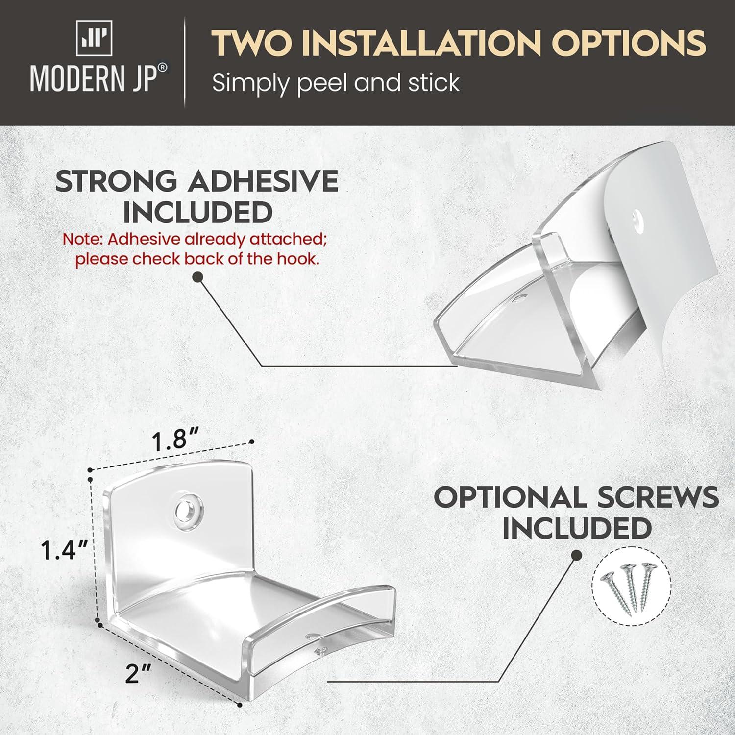 Ganchos Adhesivos para Sombreros Modern JP - Paquete de 6