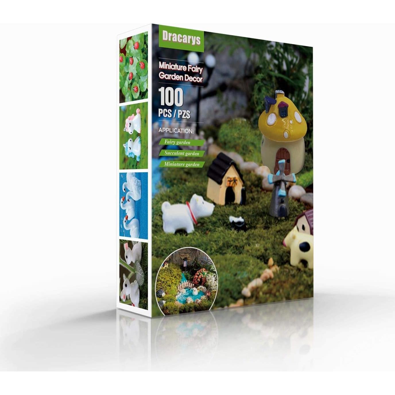 Kit de Miniaturas de Jardín de Hadas Dracarys 100 Piezas