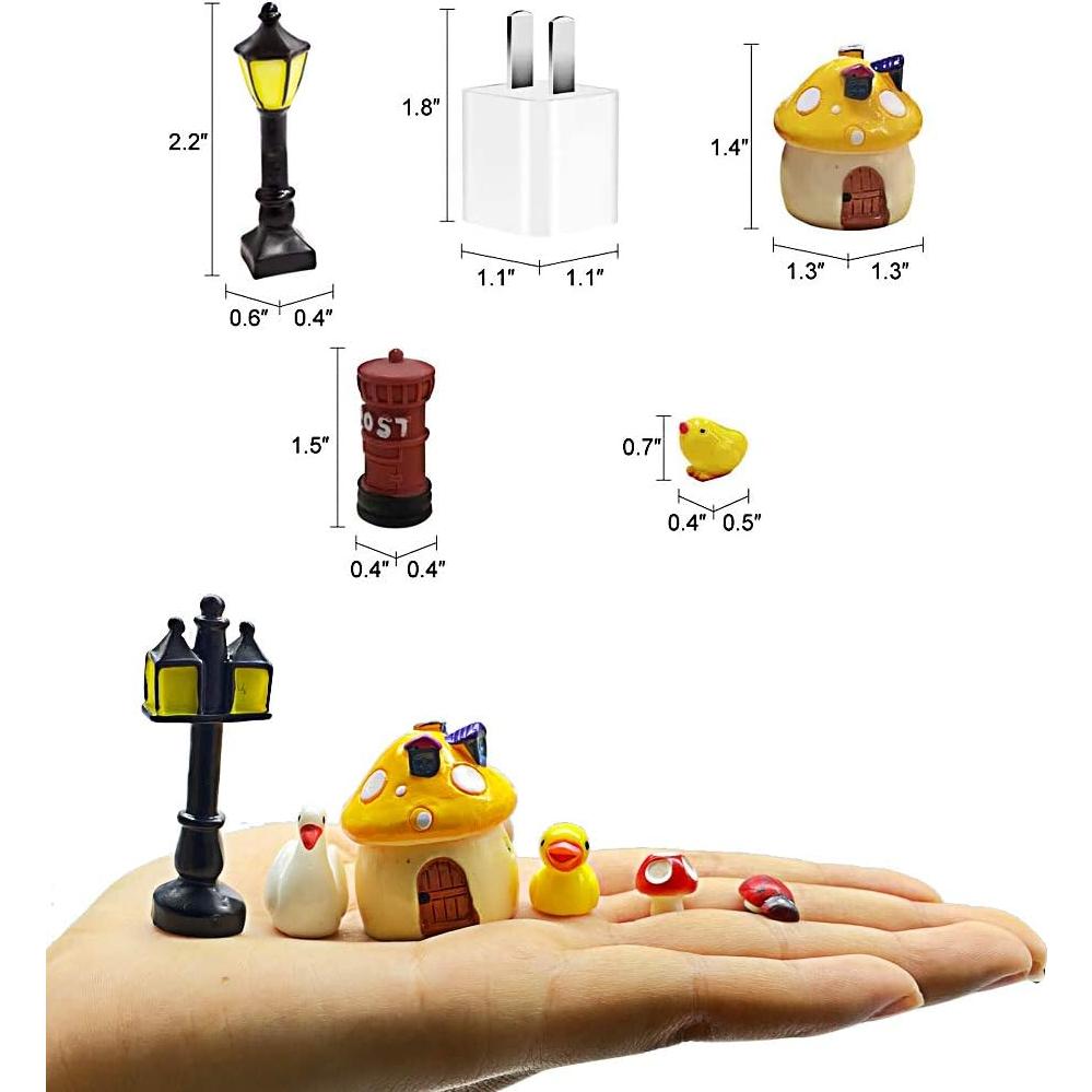 Kit de Miniaturas de Jardín de Hadas Dracarys 100 Piezas