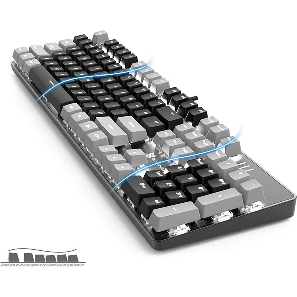 Teclado Mecánico Merdia JPCH00T323 104 Teclas Retroiluminado