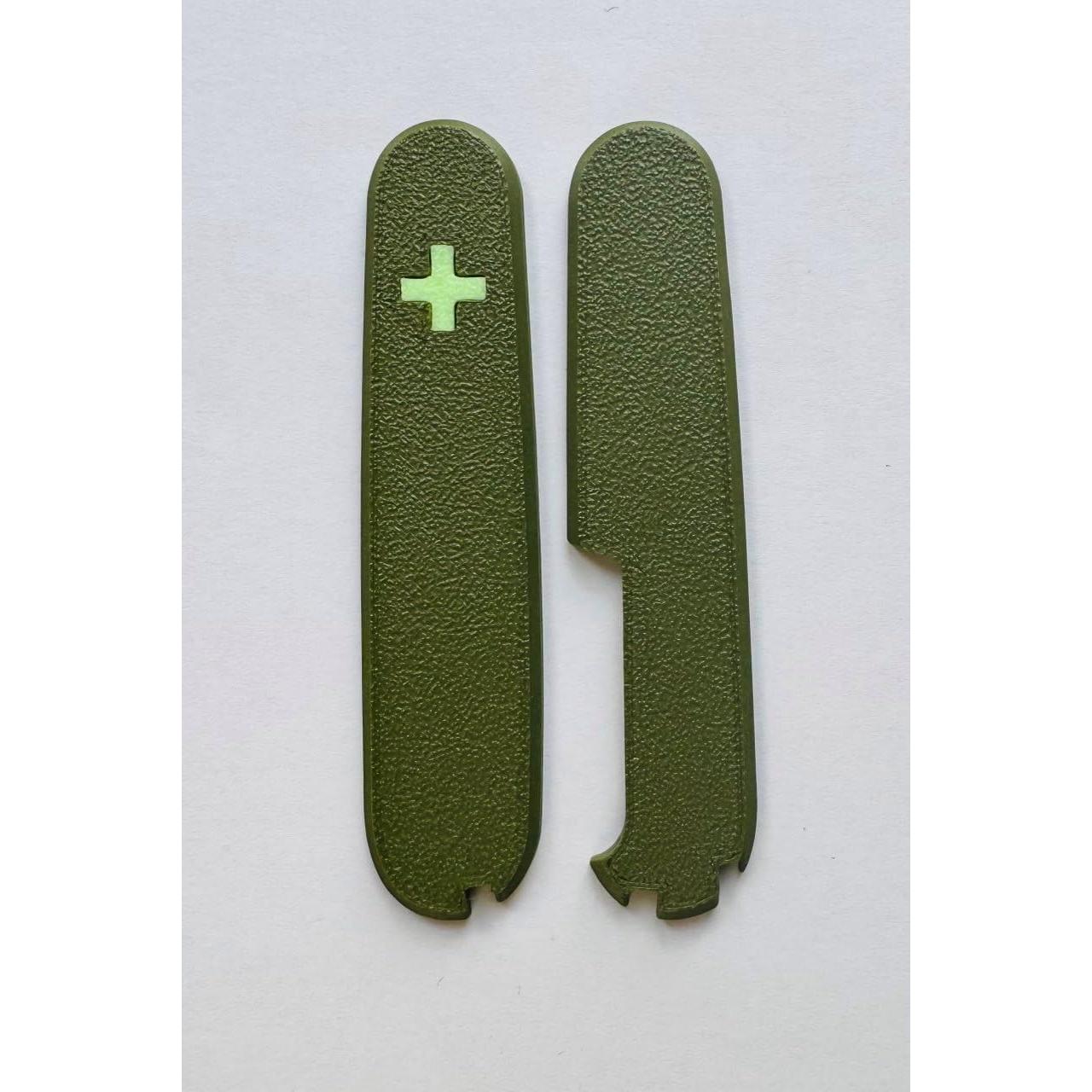 Cubiertas de Reemplazo Victorinox 91mm Verde Militar con Palillo y Pinzas