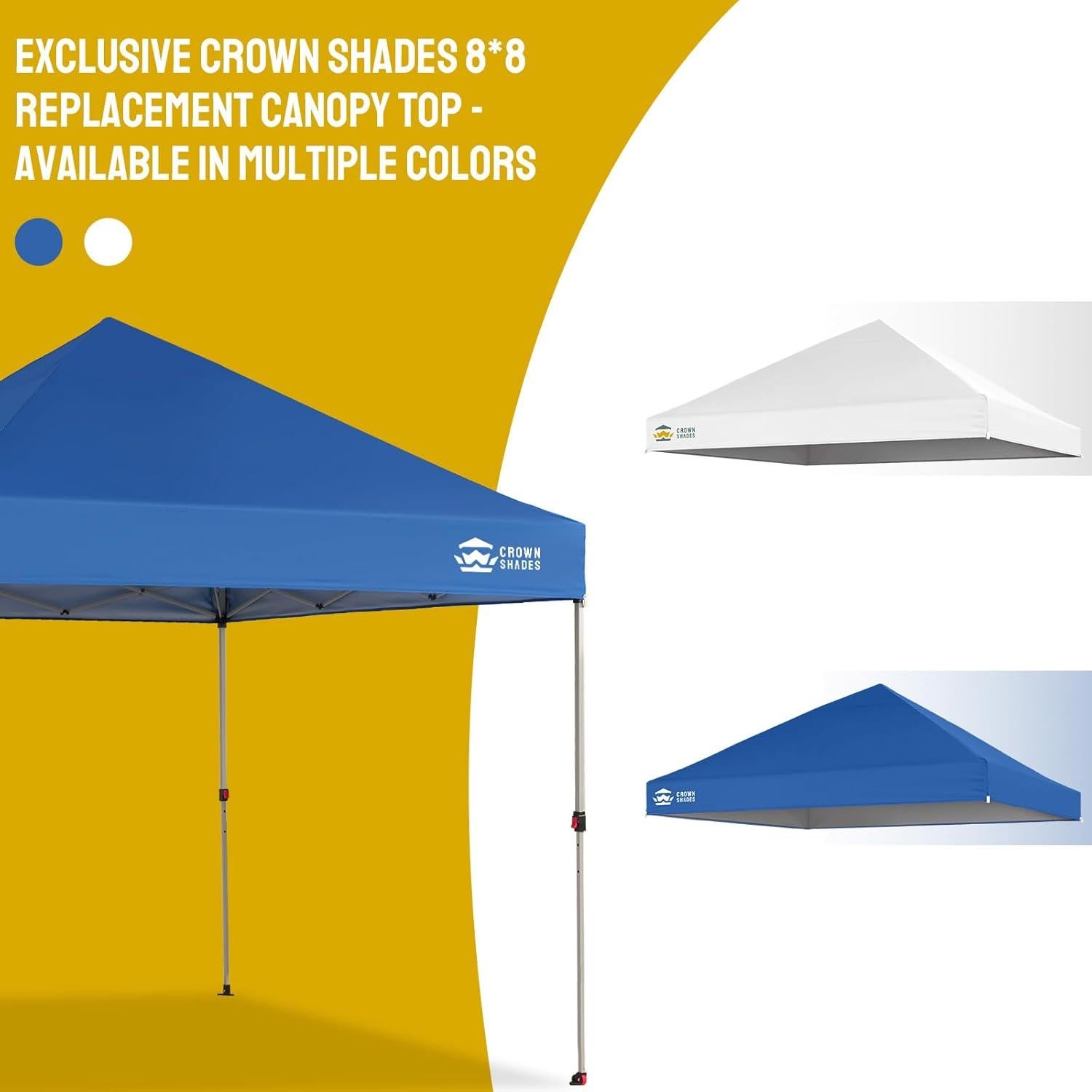 Cubierta de Reemplazo Crown Shades RS64F 8x8 Azul con Ventilación