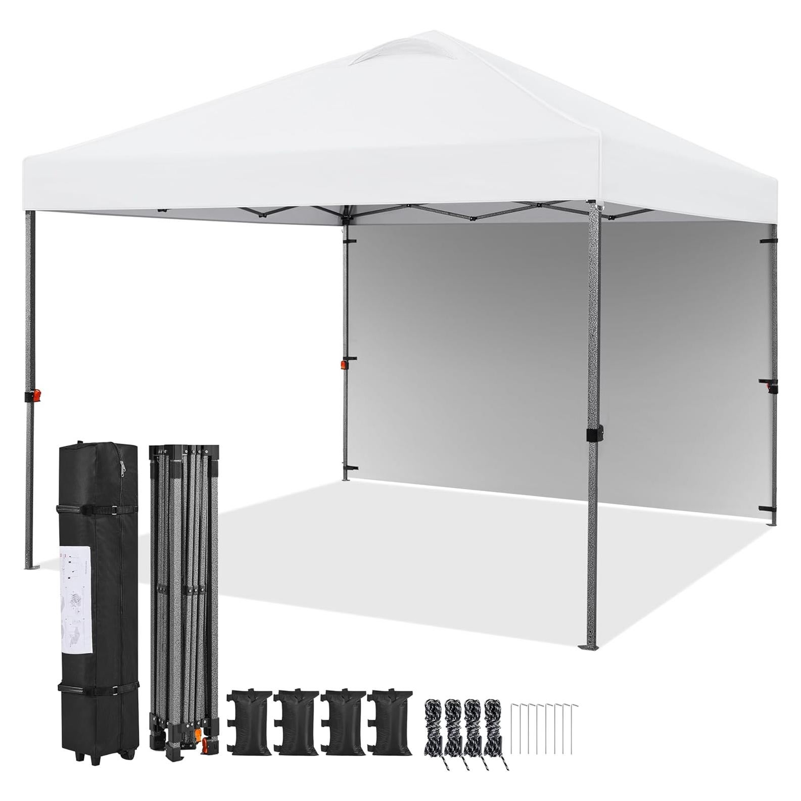 Carpa Plegable 3x3m Yaheetech con Pared Lateral y Accesorios