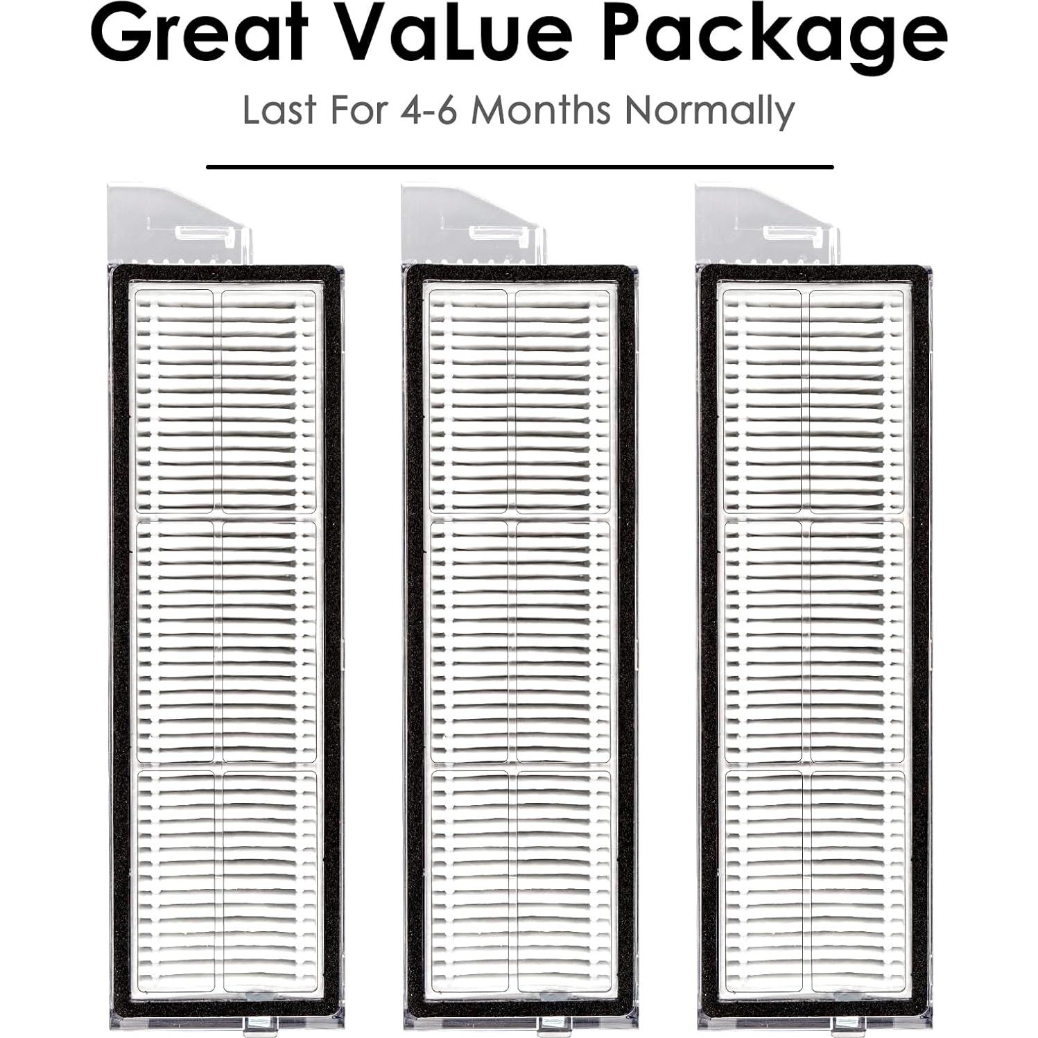Filtros HEPA de Reemplazo LemonRunRun para Roborock S8 MaxV Ultra - 3 Piezas