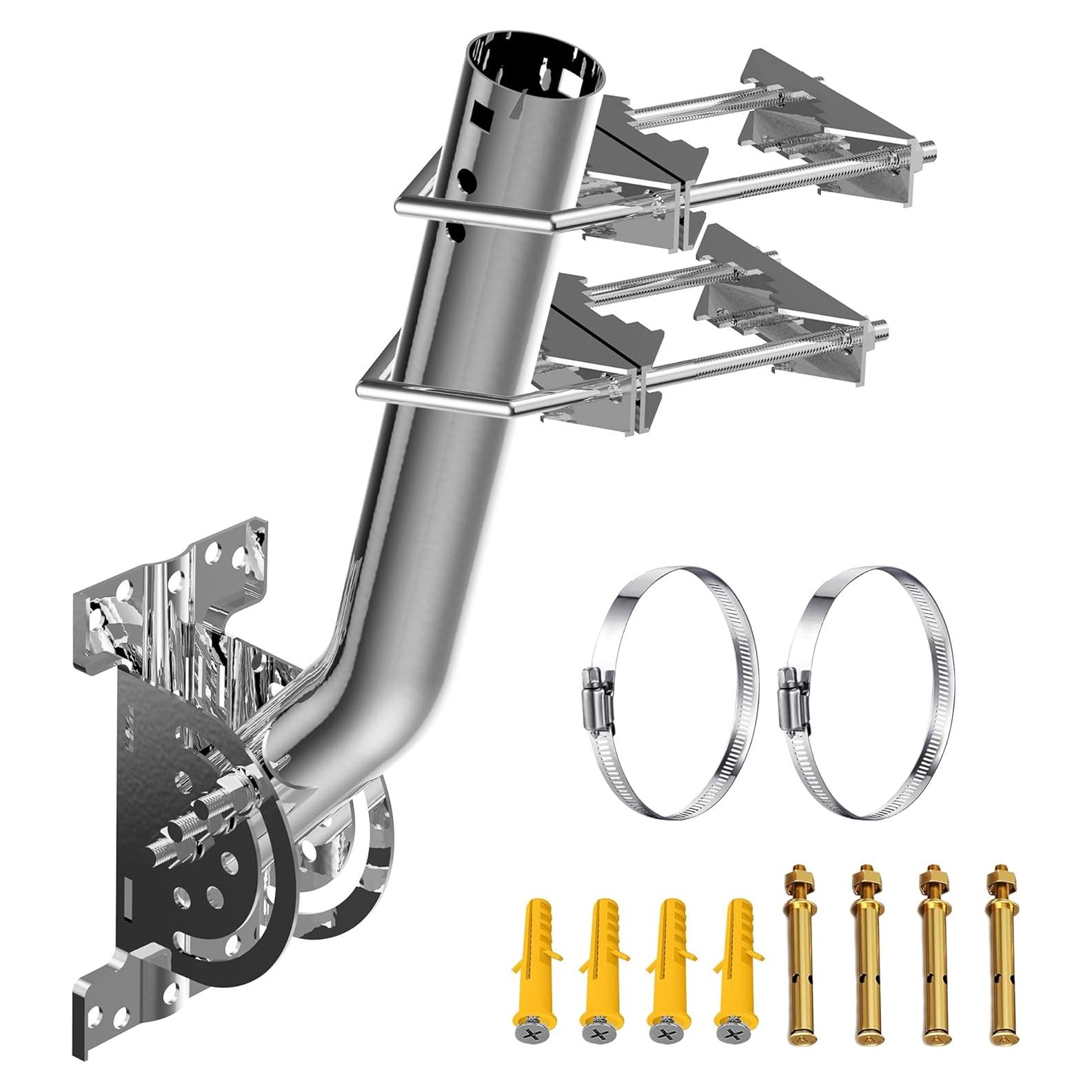 Soporte de Pared Starlink Gen 2 con J-Pole 38.1 cm y U-Bolts