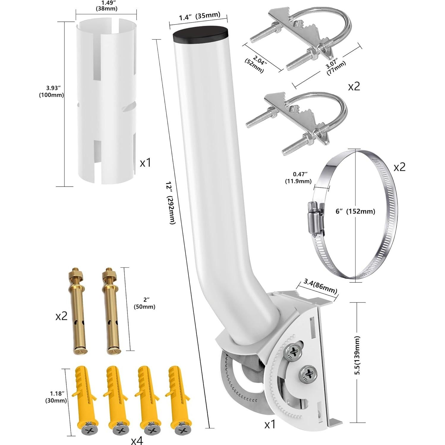 Kit de Montaje Starlink Burbifro - Soporte Ajustable en J