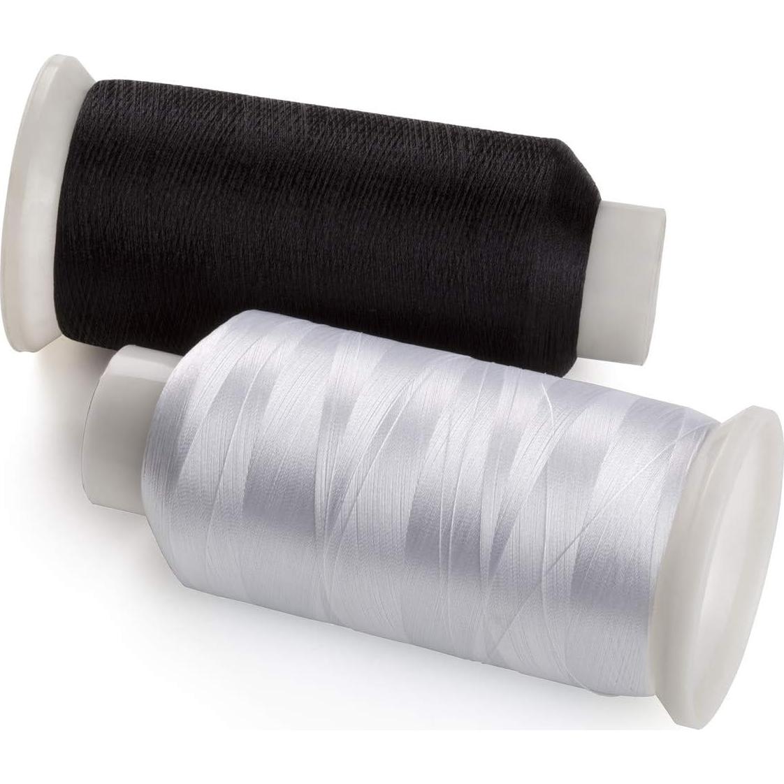 Hilo de Bobina Simthread 60WT Poliester 5500m Negro y Blanco