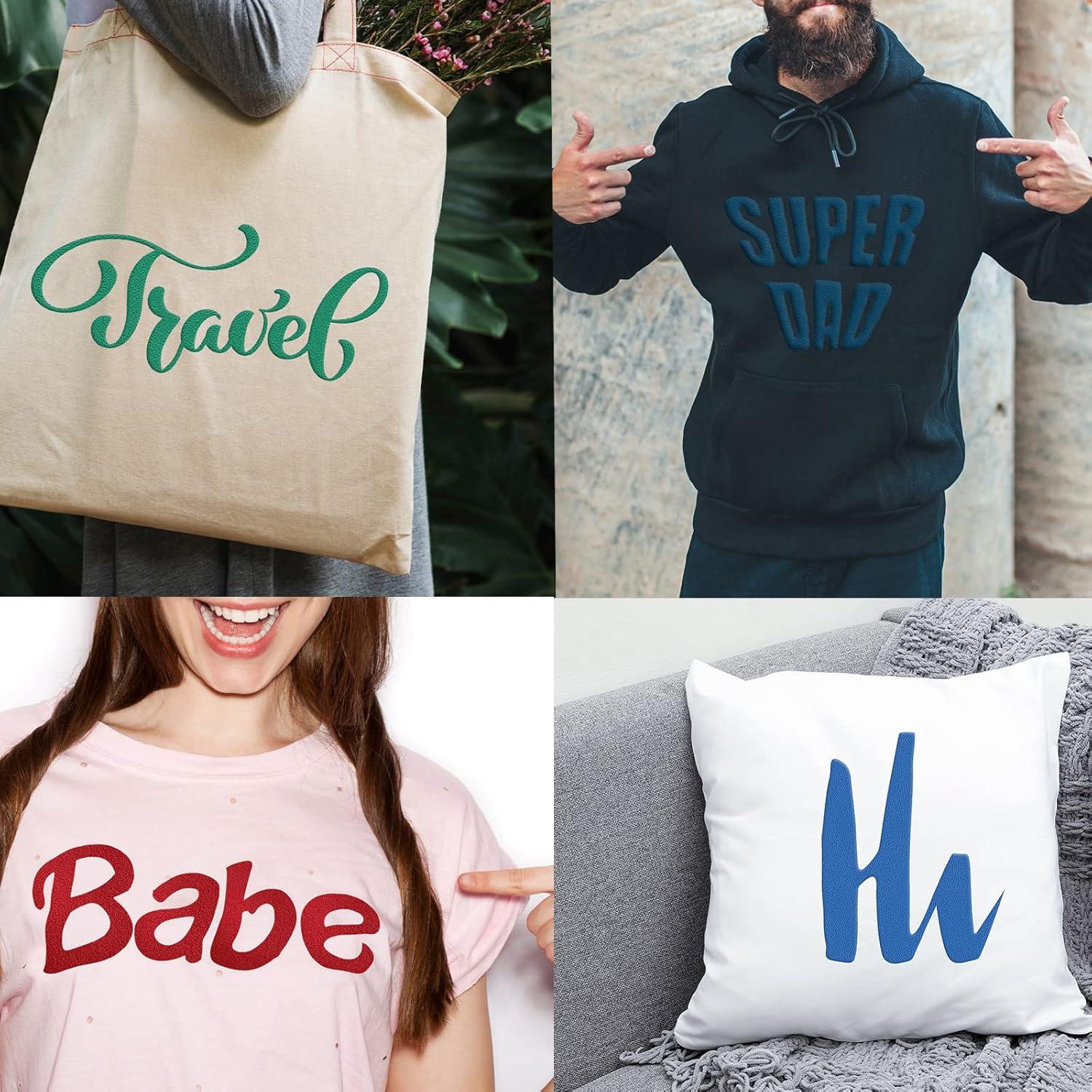 Vinilo de Transferencia de Calor 3D Puff Yikda 1.83m Beige