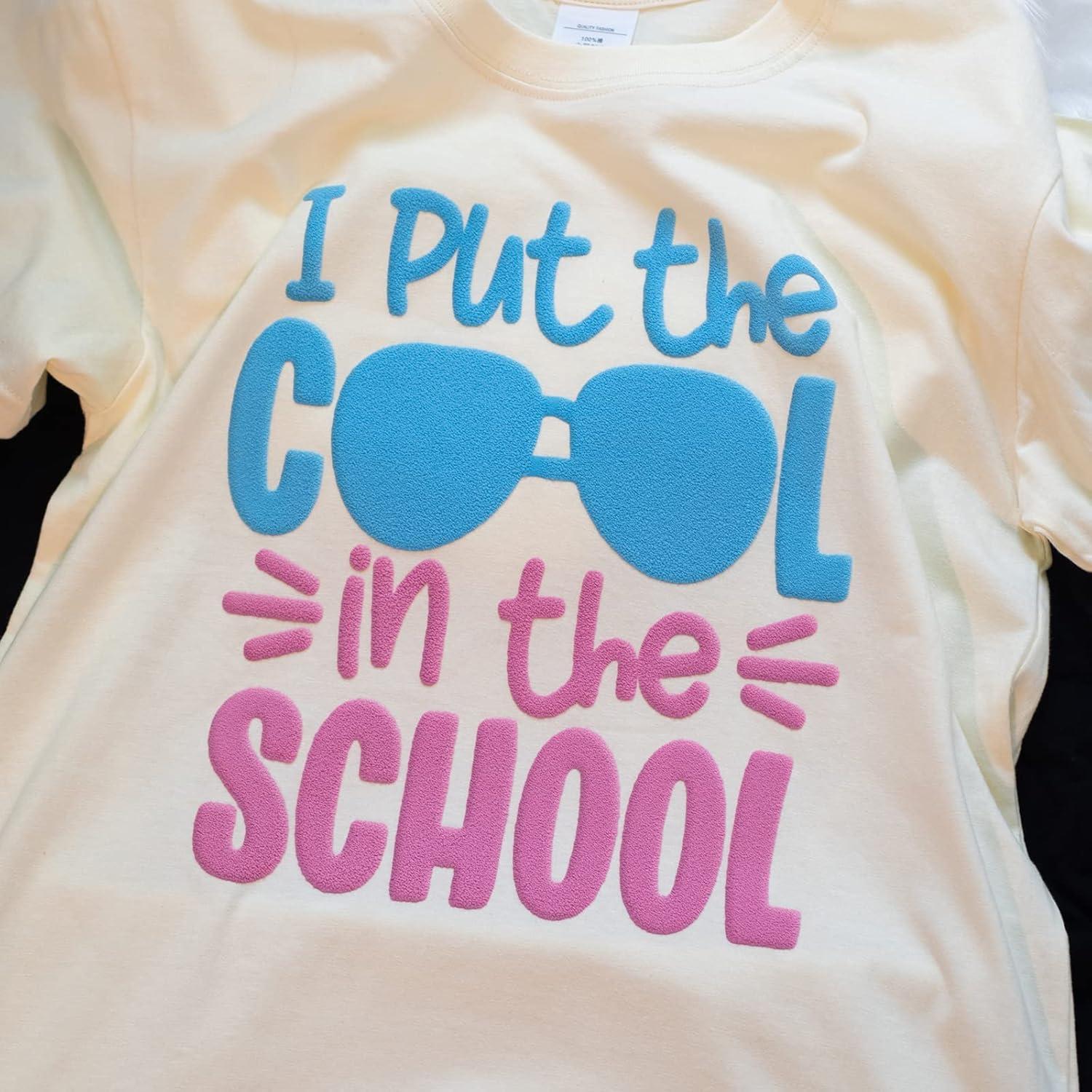 Vinilo de Transferencia de Calor 3D Puff Yikda 1.83m Beige