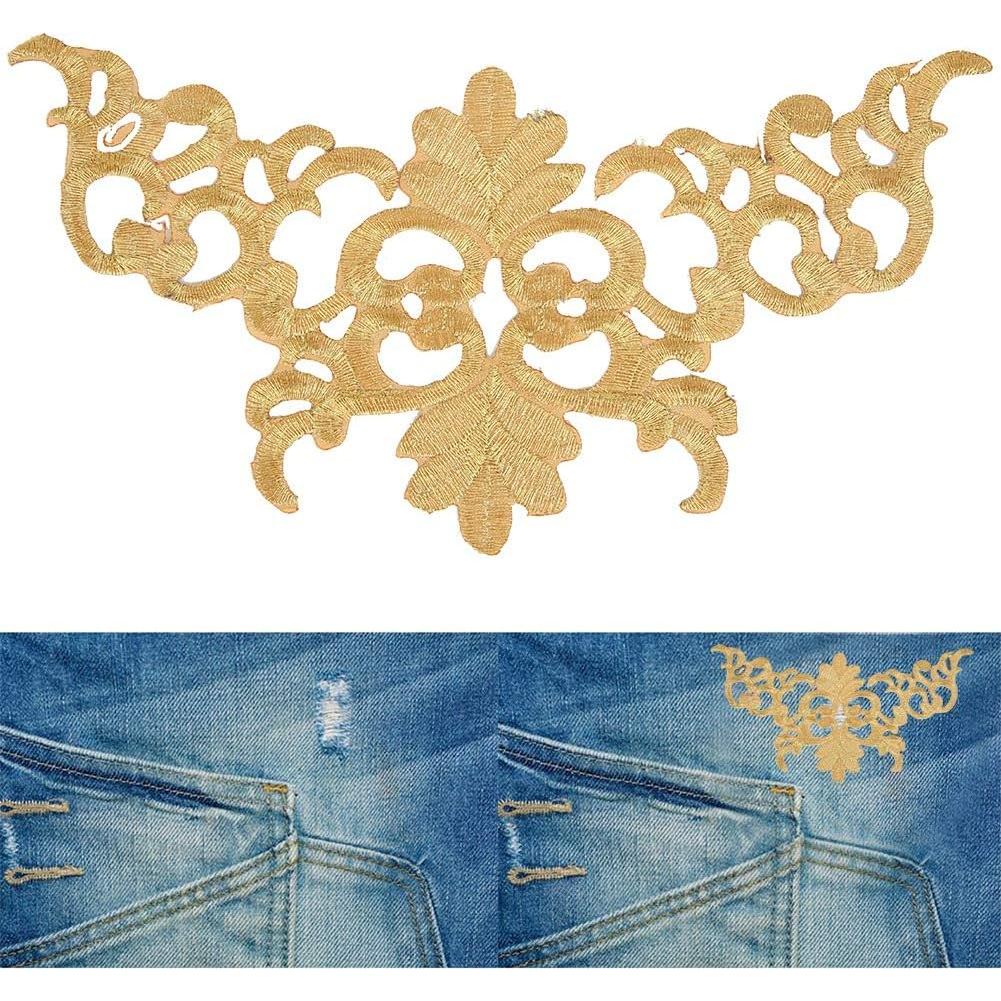 4 Parches Bordados Florales Tomotato para Decoración de Ropa