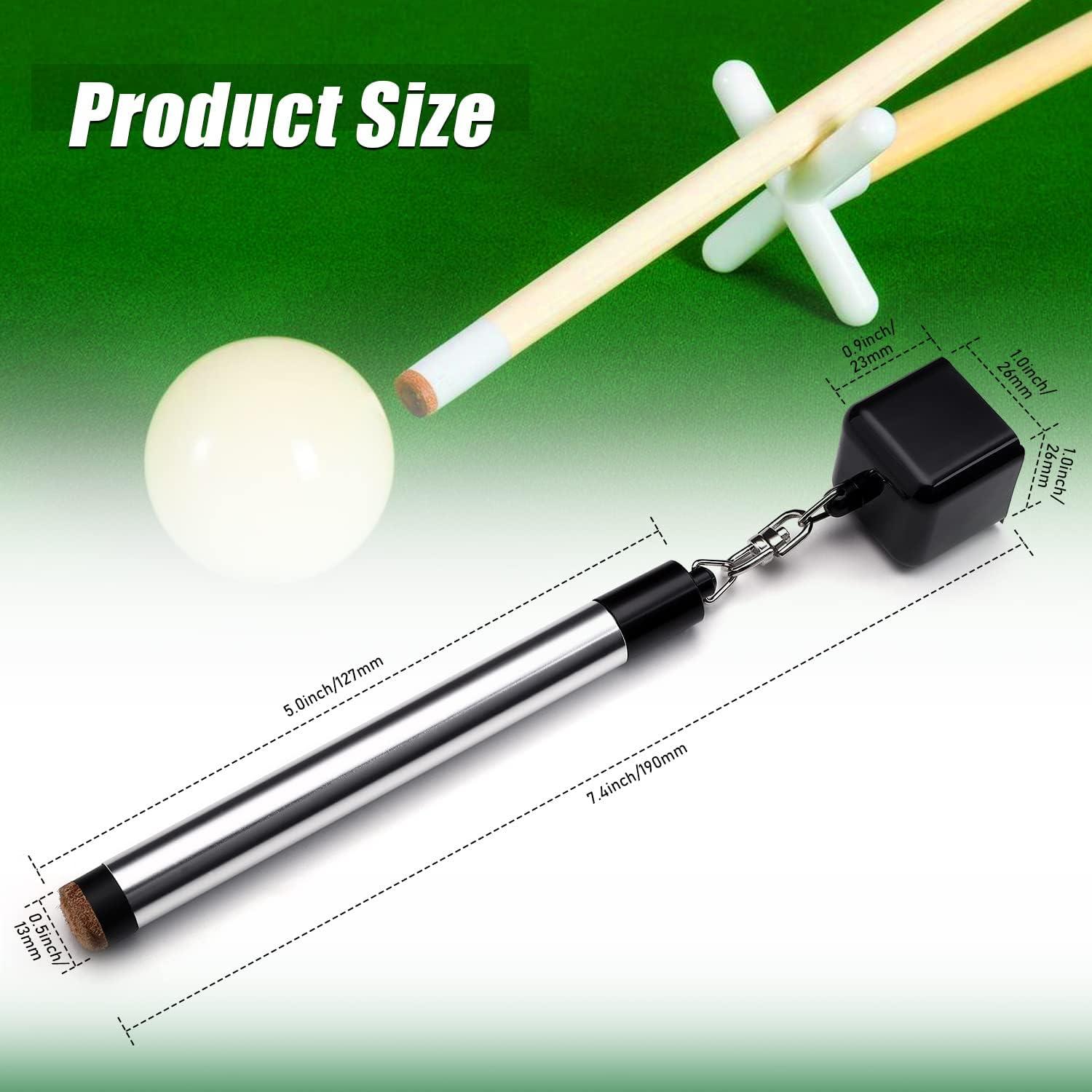 Soporte de Tiza TOBWOLF 2 en 1 para Taco de Billar Portátil