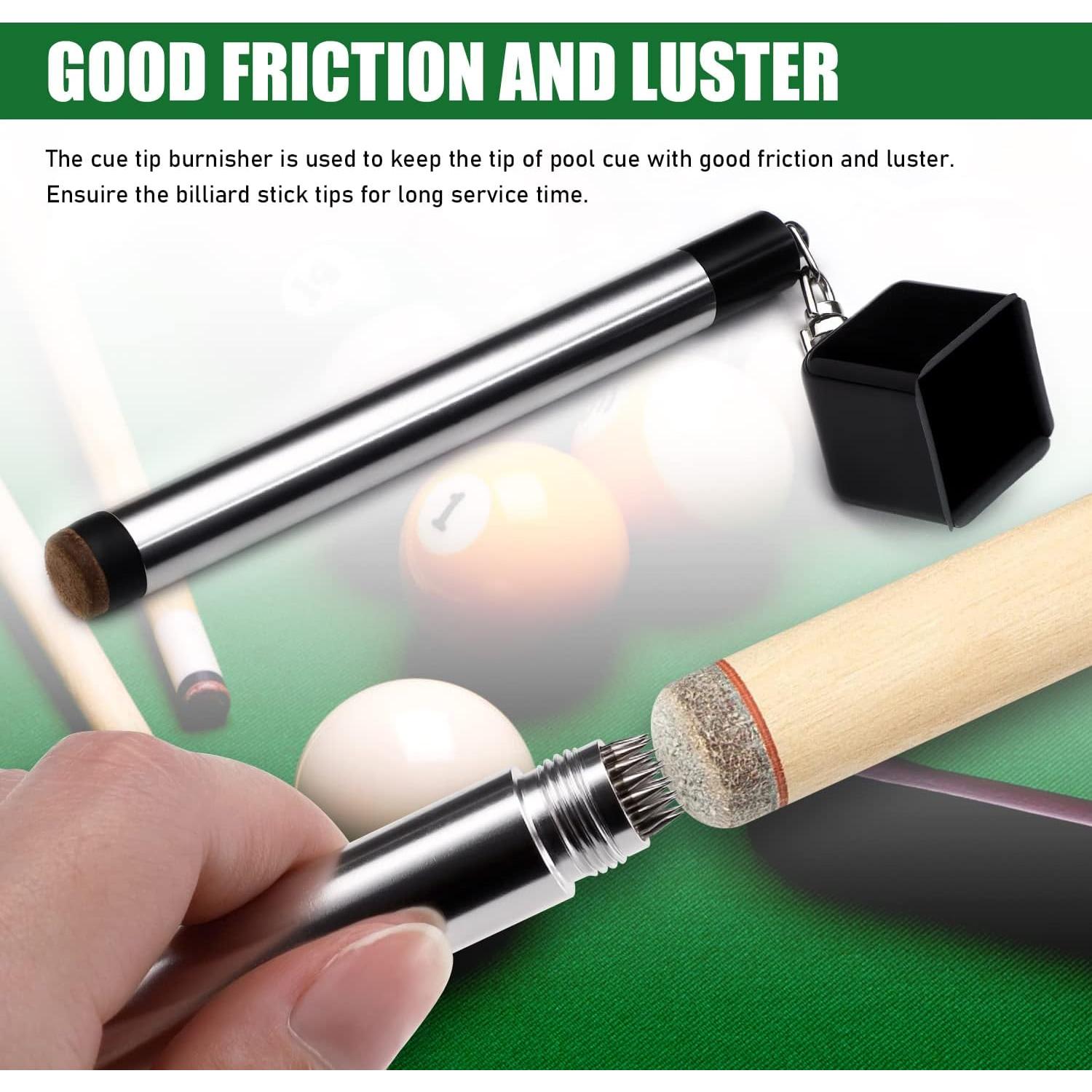 Soporte de Tiza TOBWOLF 2 en 1 para Taco de Billar Portátil