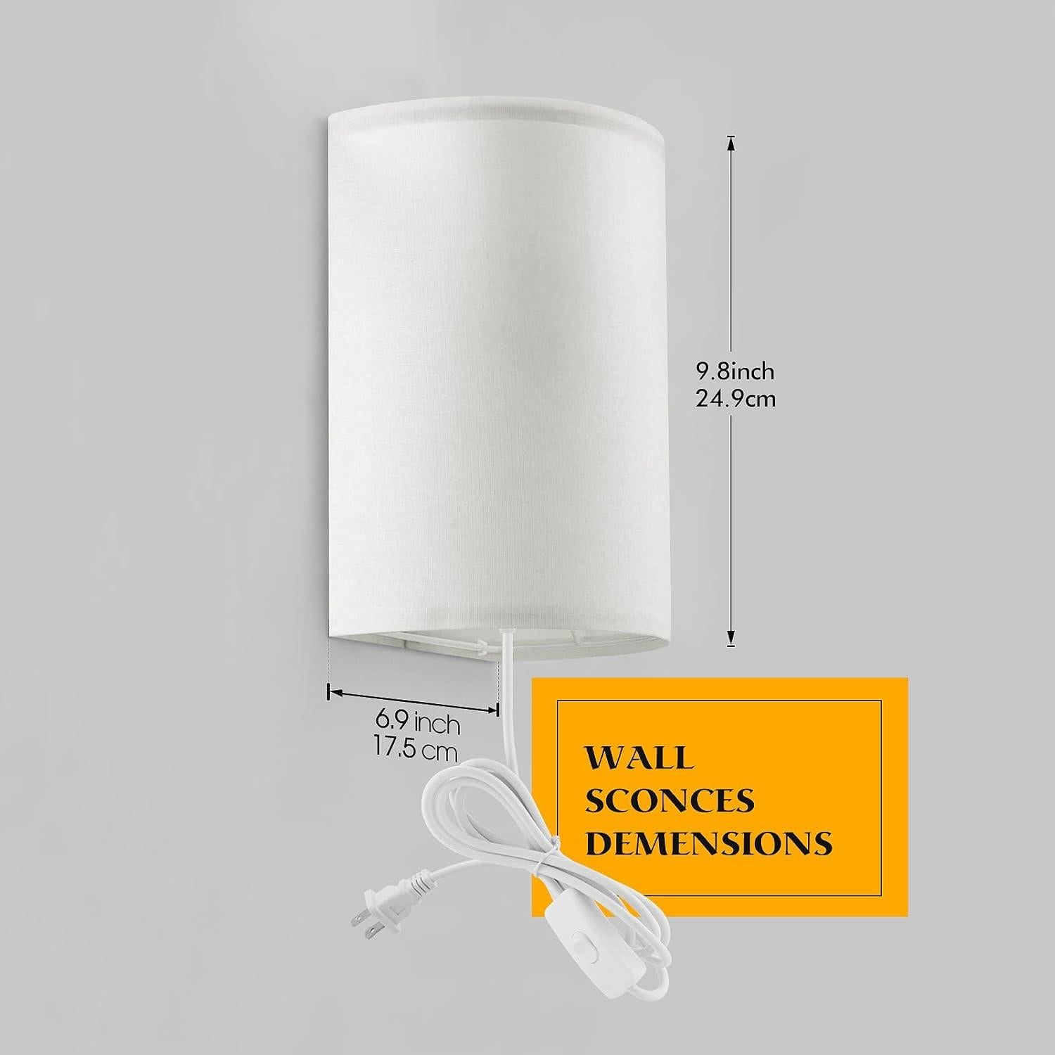 Aplique de pared Beser·Win blanco con 3 colores y 2 unidades