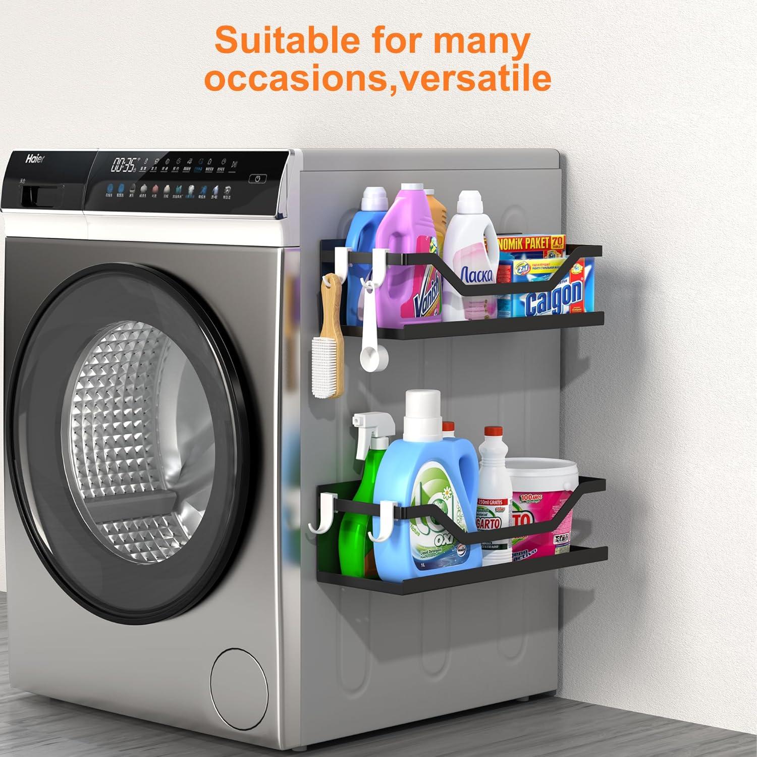 Estante Magnético VG1M para Especias y Condimentos Negro - 2 Piezas