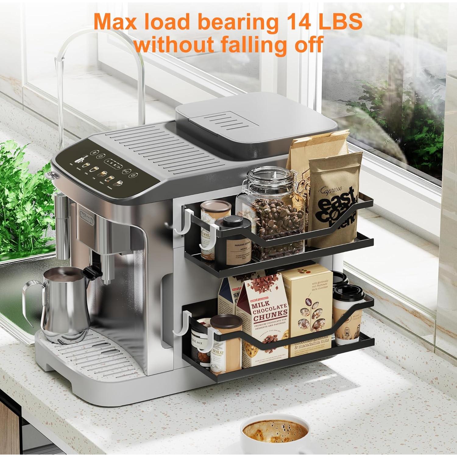 Estante Magnético VG1M para Especias y Condimentos Negro - 2 Piezas