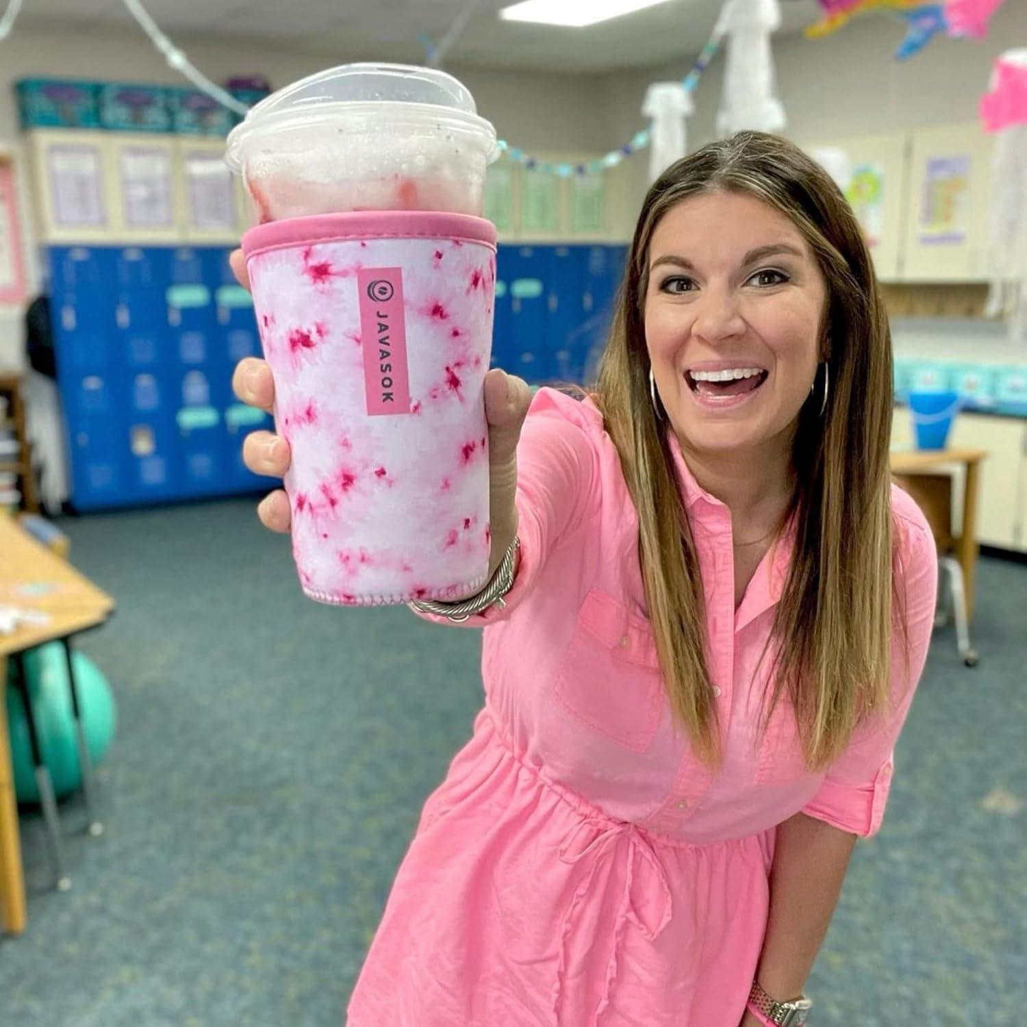 Funda Aislante Neopreno Sok It JavaSok Floral 16-20oz