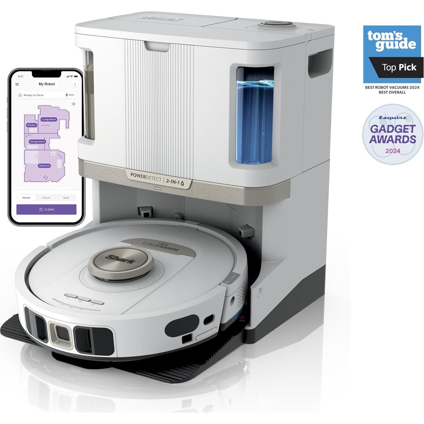 Aspiradora Robot Shark AV2800ZE, autovaciado, 60 días