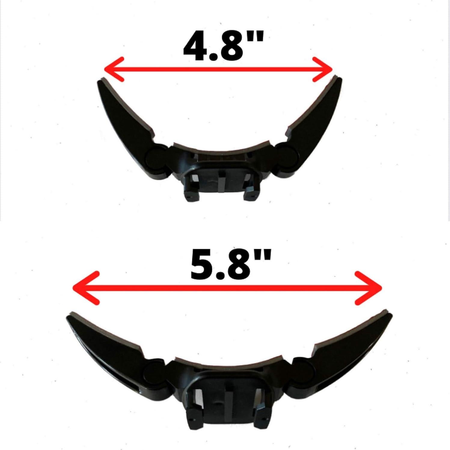 Soporte de mentón para casco MotoRadds MR-001 negro