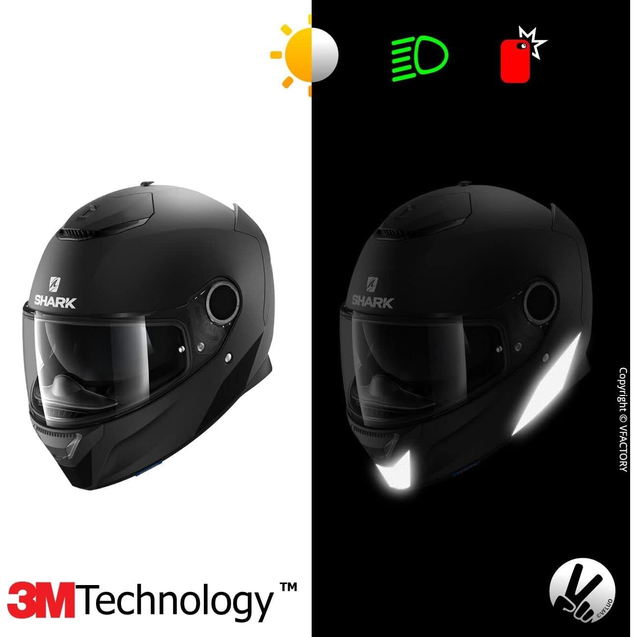 Kit Calcomanías Reflectantes VFLUO para Casco SCORPION EXO510AIR