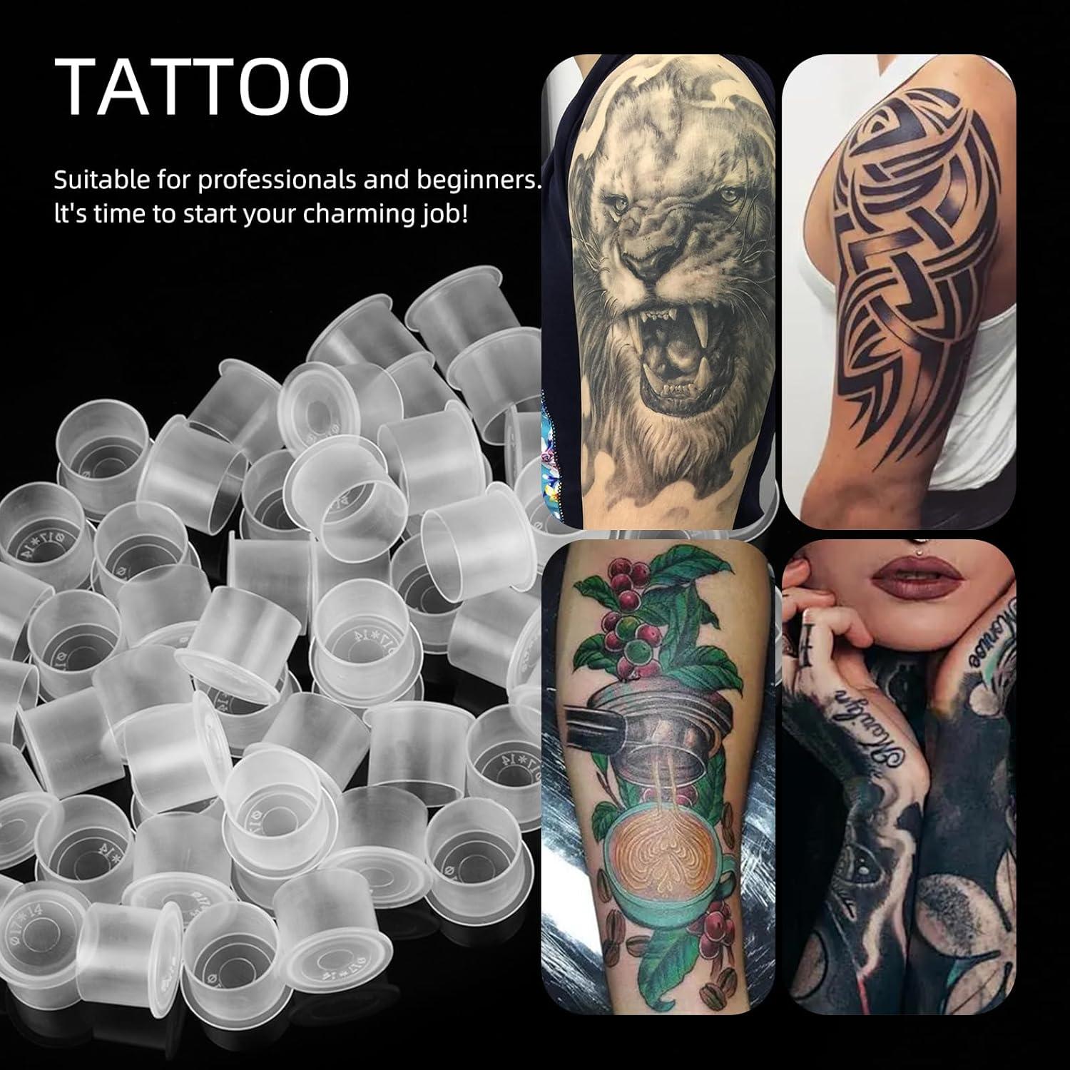 Tazas de Tinta para Tatuajes ATOMUS 100pcs Grande