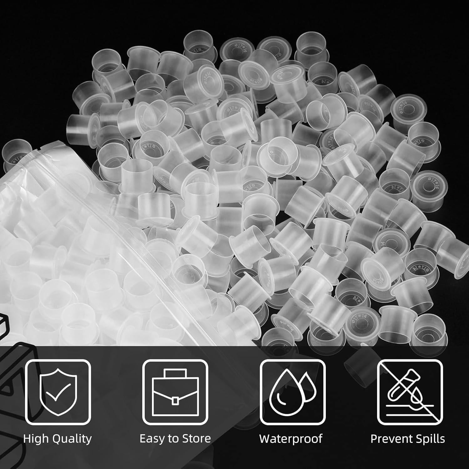 Tazas de Tinta para Tatuajes ATOMUS 100pcs Grande